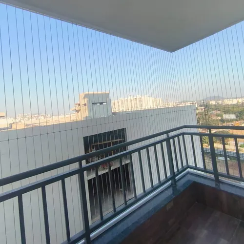 Invisible grill installation for balcony